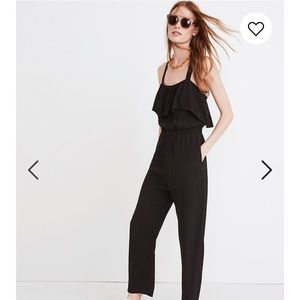Madewell Apron Ruffle Jumpsuit